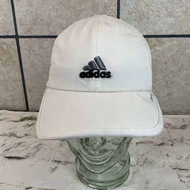 Adidas Stretch Fit White Logo Vented Athletic Head