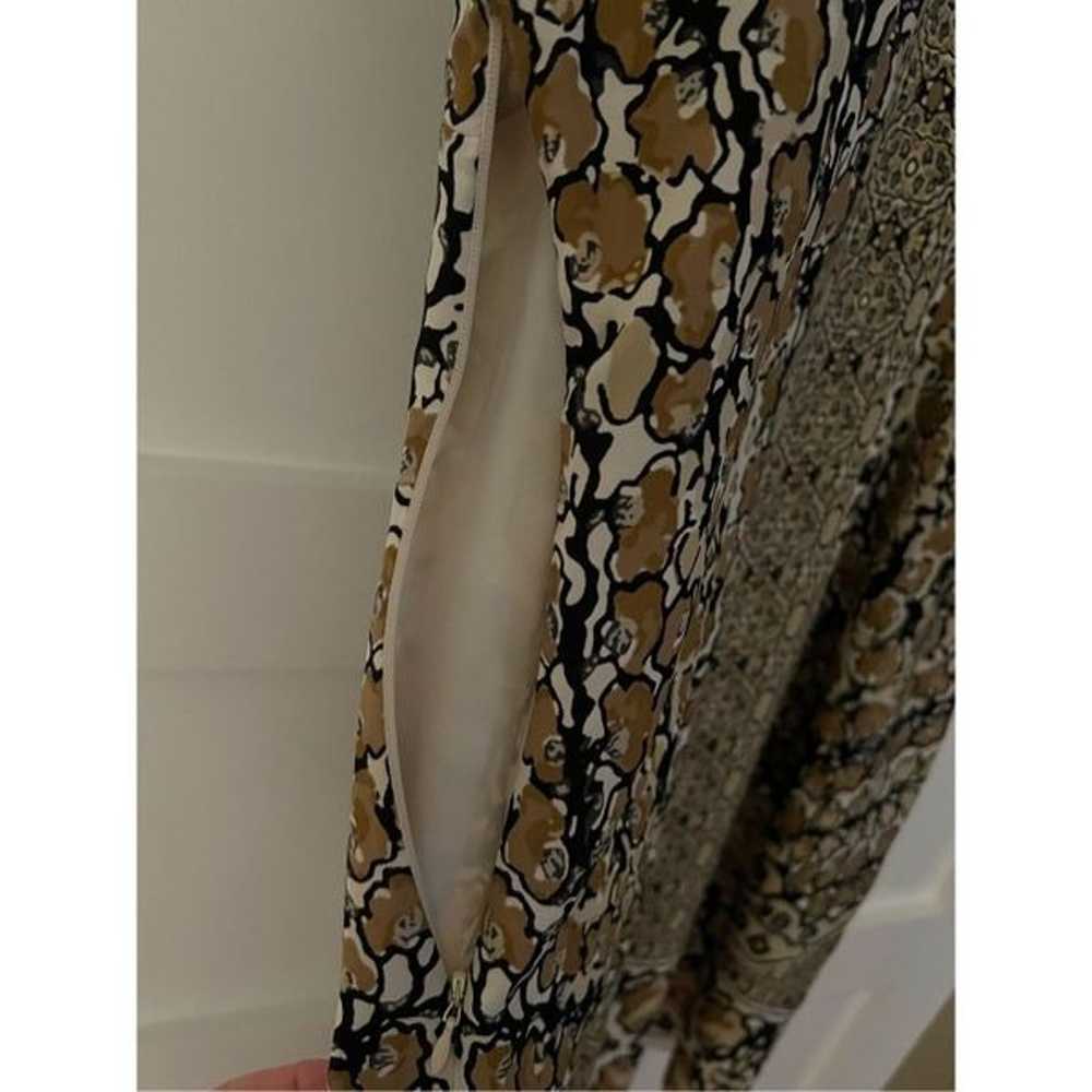 New ISAAC MIZRAHI LIVE Tan Black Animal Print Lin… - image 11