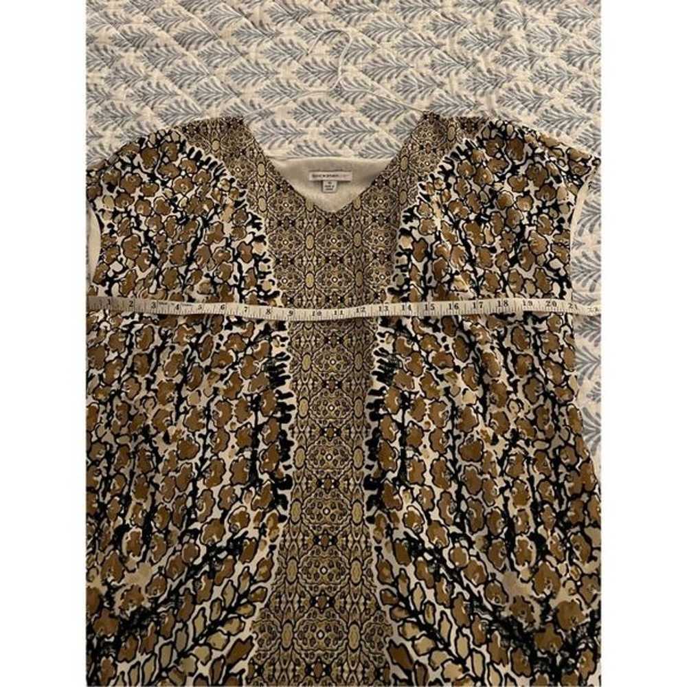 New ISAAC MIZRAHI LIVE Tan Black Animal Print Lin… - image 12