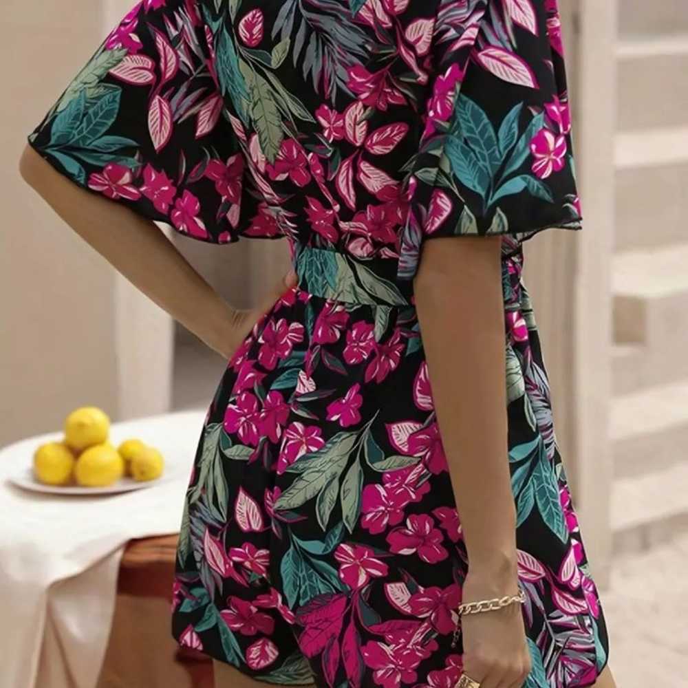 BOHO FLORAL PRINT ROMPER - image 2