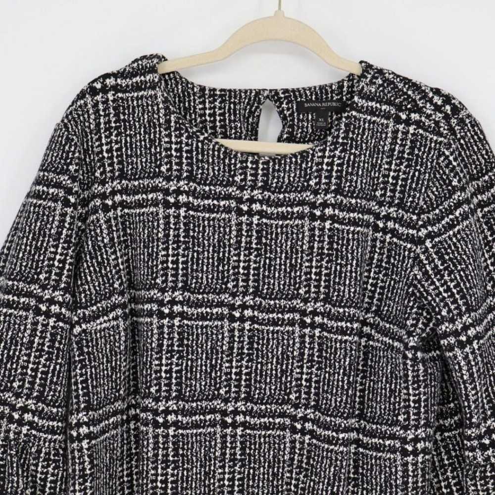 Banana Republic Factory Women's Black White Plaid… - image 2