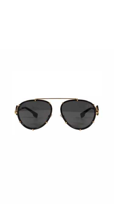 Versace Aviator Sunglasses Model 2232 Black Gold