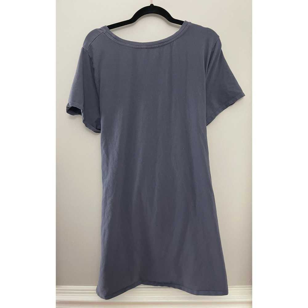 Slate Blue Periwinkle Tie Waist T-Shirt Dress 2X - image 5