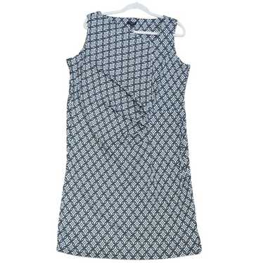 Talbots sleeveless black white geometric rouch si… - image 1