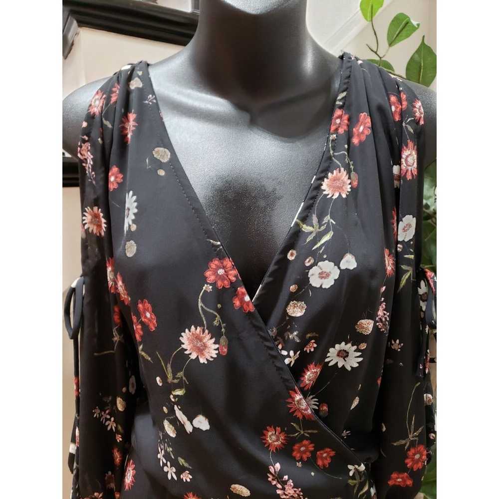 Lilian Women Black Floral Polyester Cold Shoulder… - image 12