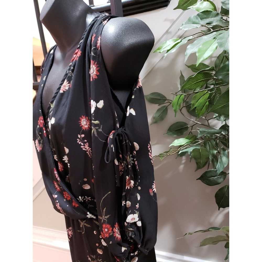 Lilian Women Black Floral Polyester Cold Shoulder… - image 6