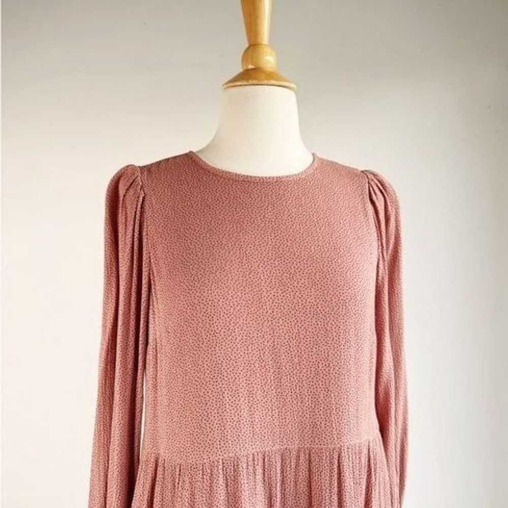 ABERCROMBIE & FITCH | Mauve Polka Dot Tiered Mini… - image 3