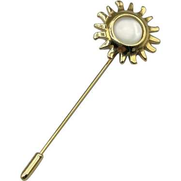 Smithsonian Avon Sunburst Gold Tone Lapel Pin Wit… - image 1