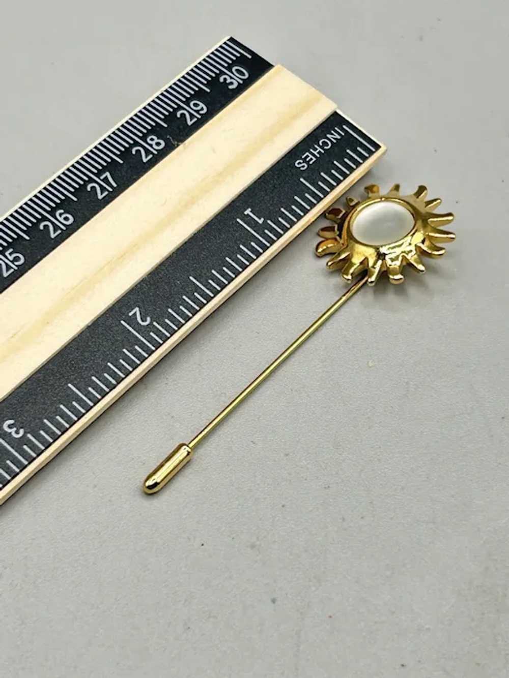 Smithsonian Avon Sunburst Gold Tone Lapel Pin Wit… - image 7