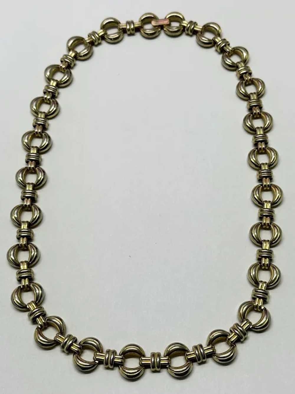 Vintage Korea Gold Chain Collar Necklace - image 5