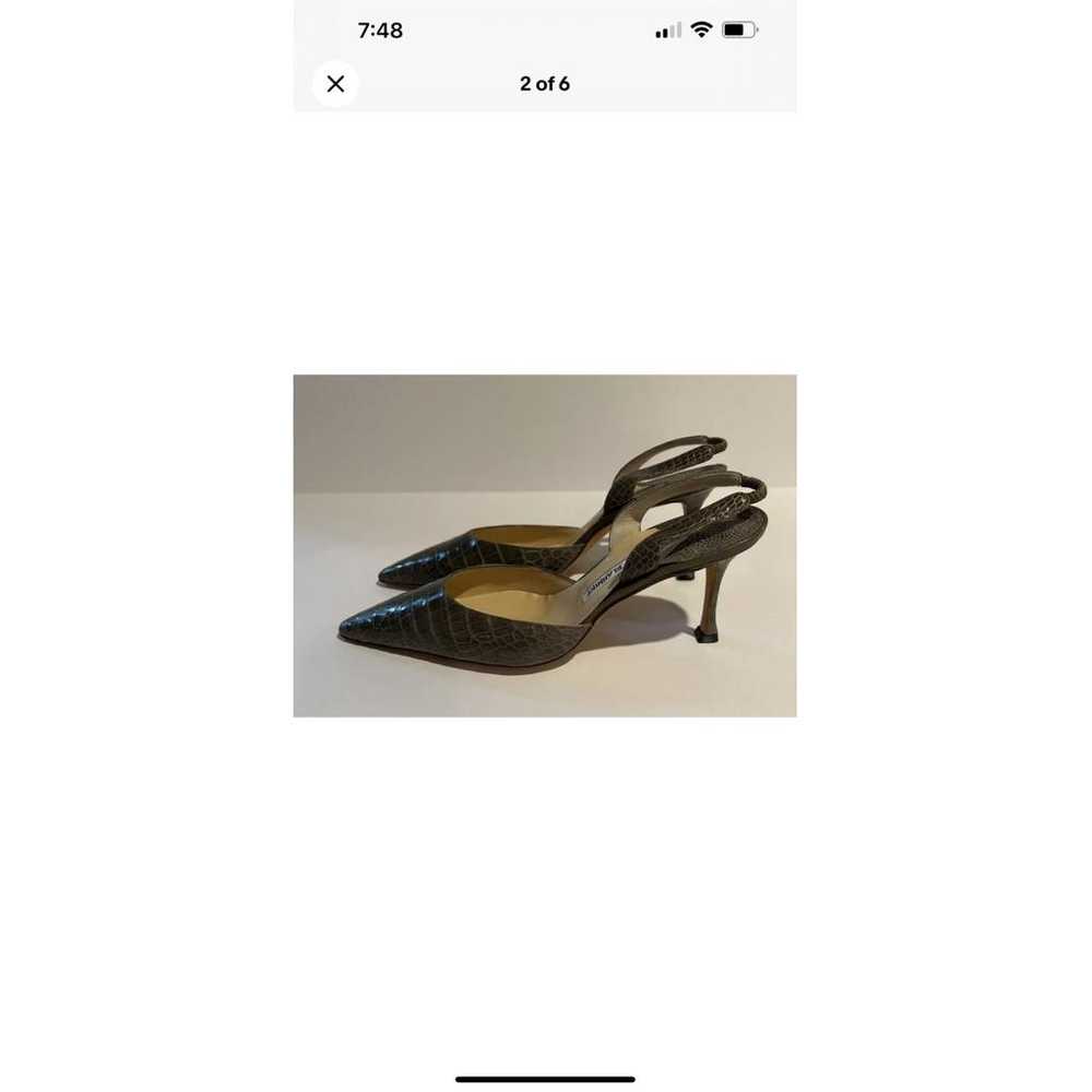 Manolo Blahnik Alligator heels - image 2