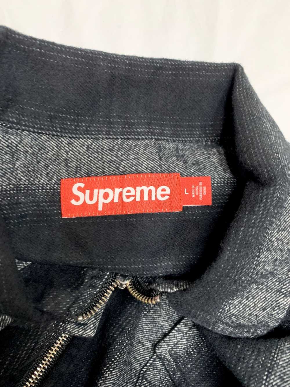 Supreme Supreme FW23 Stripe Flannel Zip Up (L) - image 2