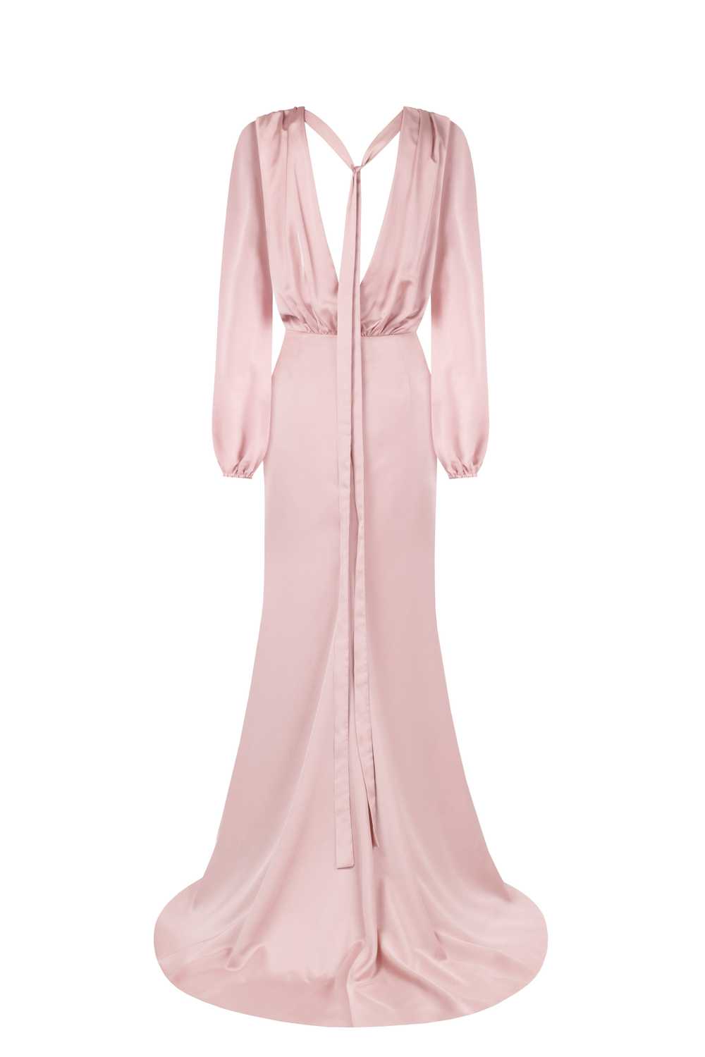 Milla Fancy misty rose silk maxi evening dress - image 3