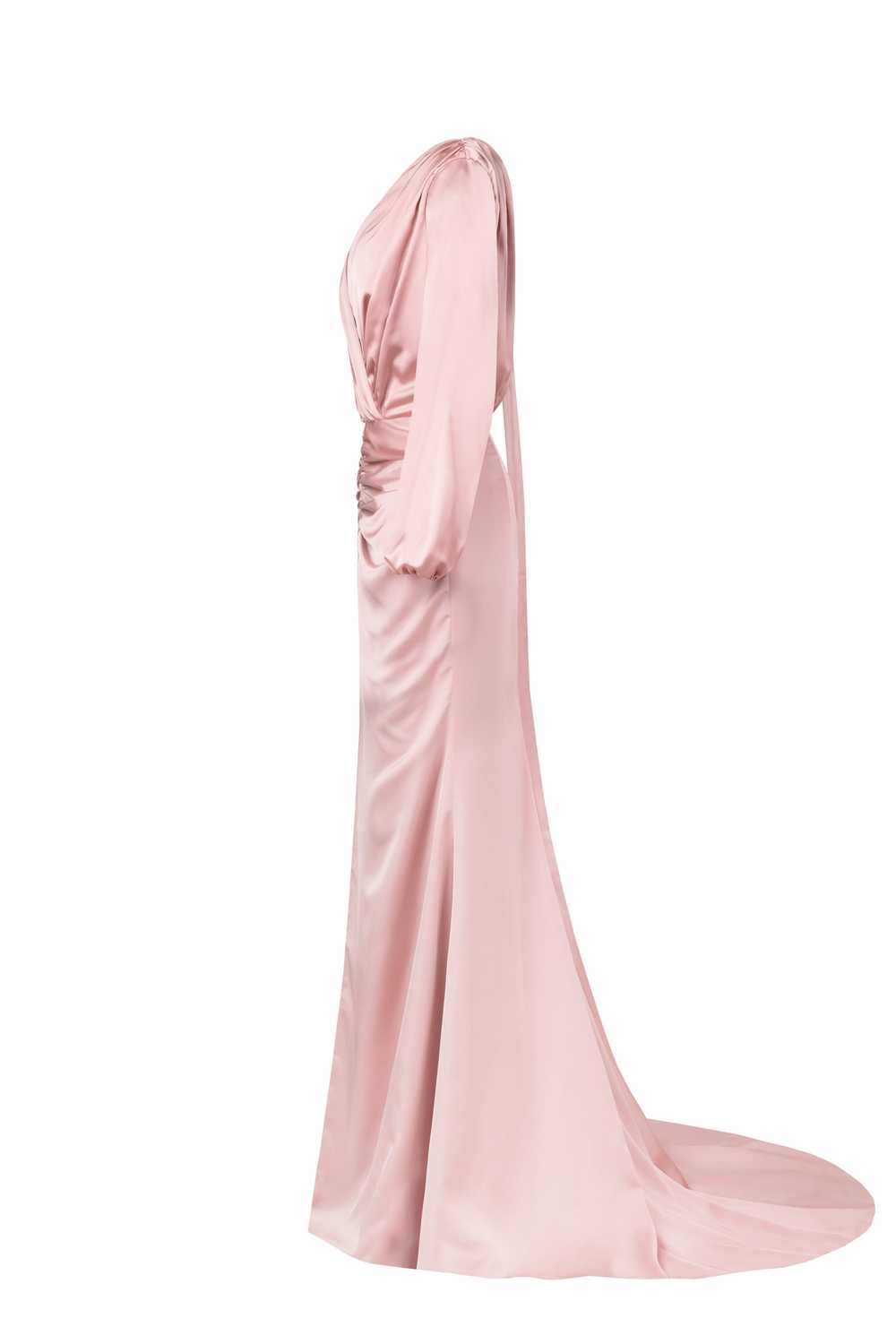 Milla Fancy misty rose silk maxi evening dress - image 7