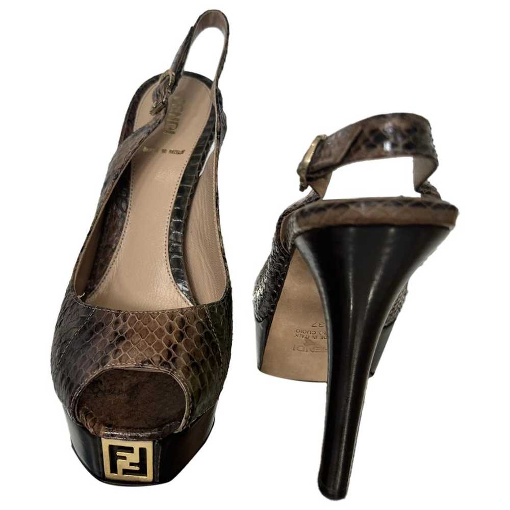 Fendi Python heels - image 1