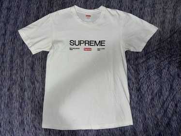 Supreme Tシャツ M ホワイト 1994年デザイン FW18 SUPREME 1994 LS L/S TEE T SHIRT NATURAL OFF WHITE SZ XL