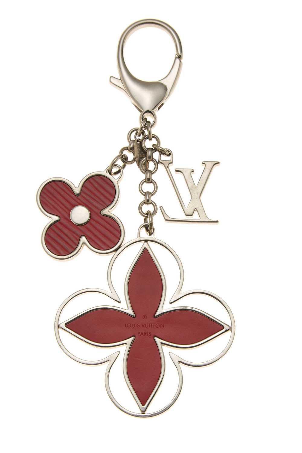 Red & Silver Fleur De Epi Bag Charm - image 2