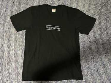 SUPREME KAWS CHALK BOX LOGO TEE LARGE L LIGHT PINE SS21 T