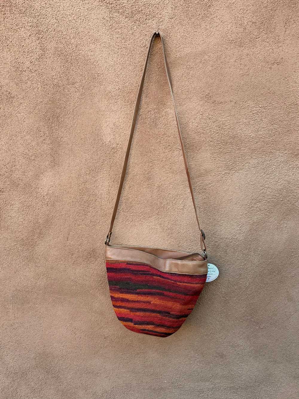 The Bucket Leather & Wool Purse - Ecuador - image 1