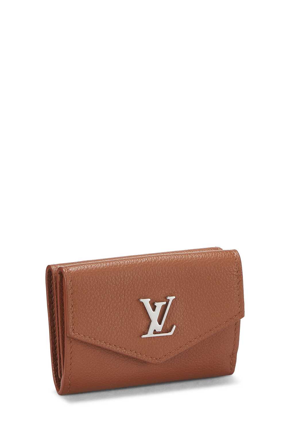 Brown Calfskin LockMe Wallet Mini - image 2