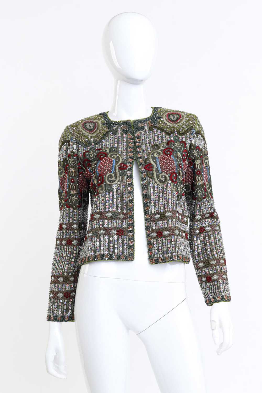 RICHILENE Embroidered Sequin & Bead Jacket - image 1