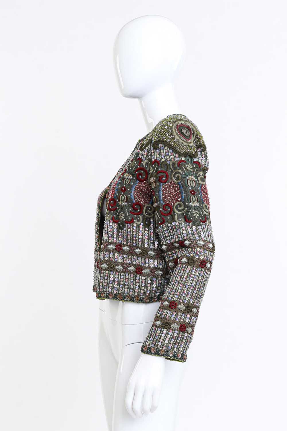 RICHILENE Embroidered Sequin & Bead Jacket - image 2