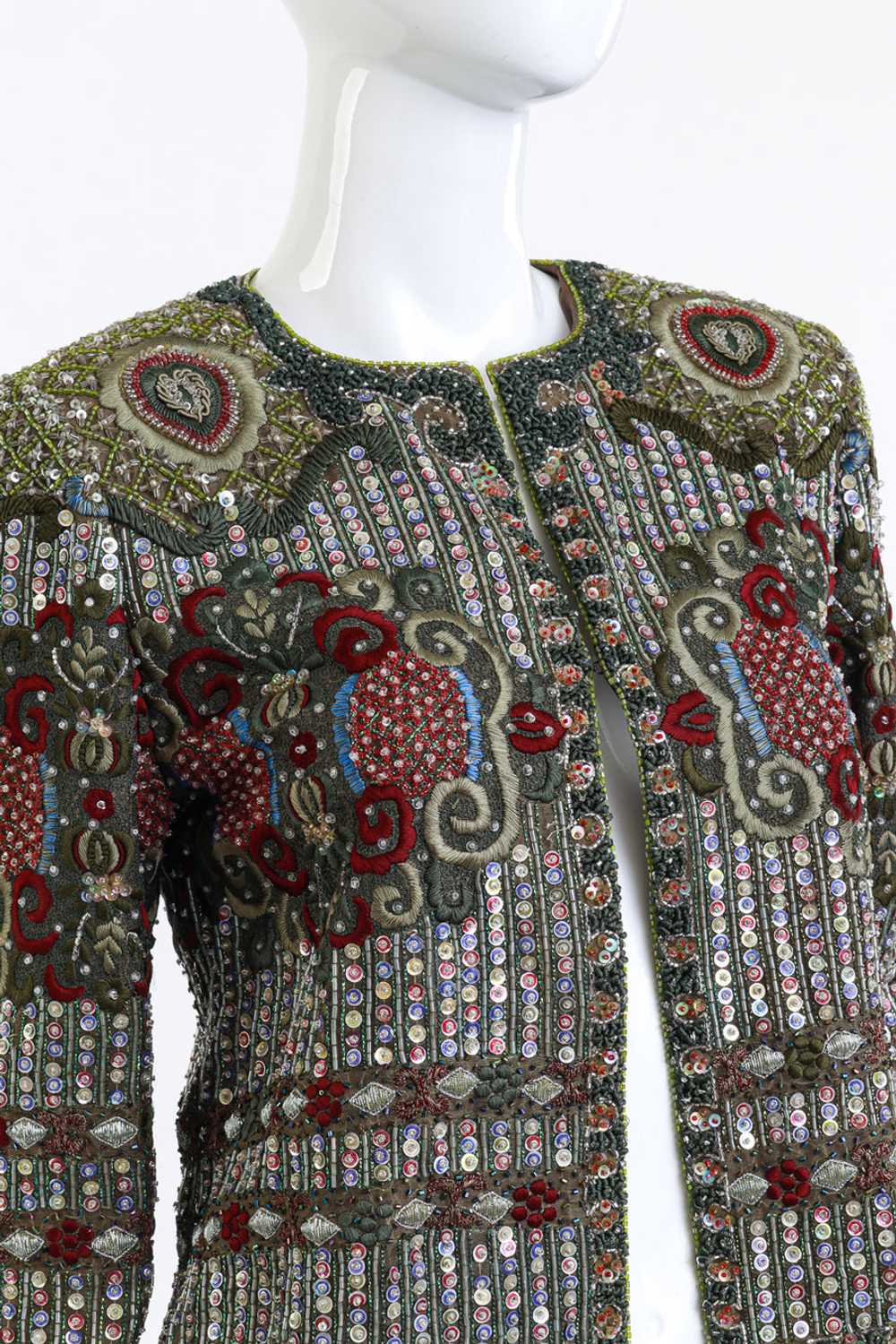 RICHILENE Embroidered Sequin & Bead Jacket - image 4