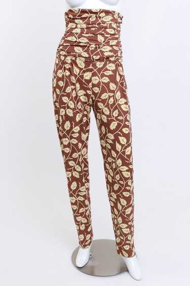 NORMA KAMALI High Waist Leaf Pant