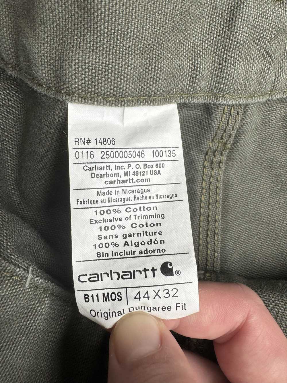 Carhartt Carhartt Pants 44x32 Canvas Dungaree Car… - image 4