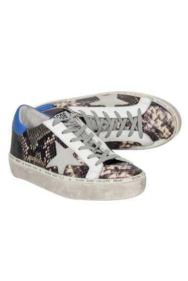 Golden Goose - Grey, Cream, White, & Blue Snakeski