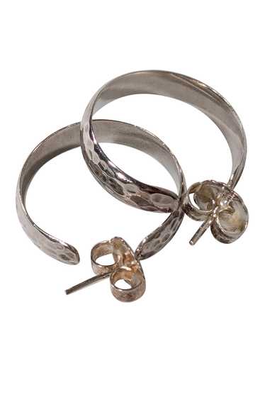 Ippolita - Sterling Silver Hammered Hoop Earrings