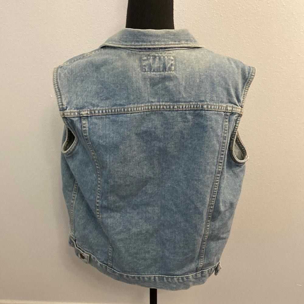 Designer Vintage Vintage Breaker Jeans Denim Vest… - image 2