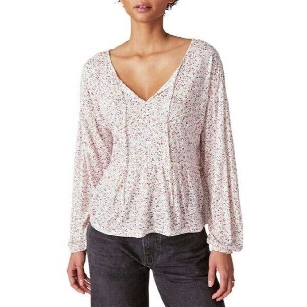 Lucky Brand Lucky Brand Women's Printed Tie-Neck … - image 1