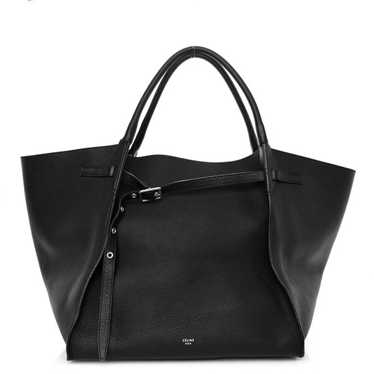 CELINE Supple Grained Calfskin Medium Big Bag Blac