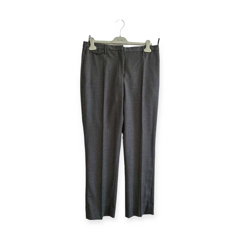 Prada Prada Gray Wool Dress Pants, Size Italian 4… - image 4