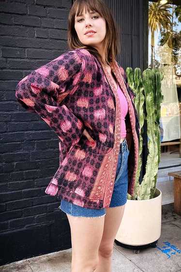 Vintage Pink Lemonade Kantha Jacket