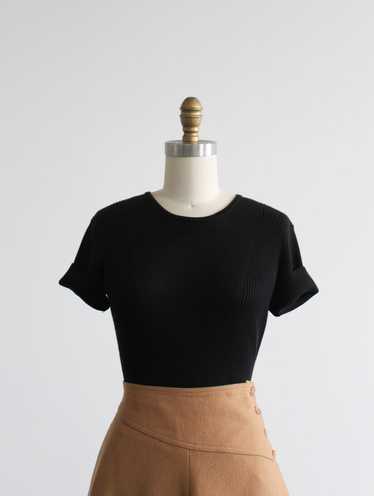 soft black tee