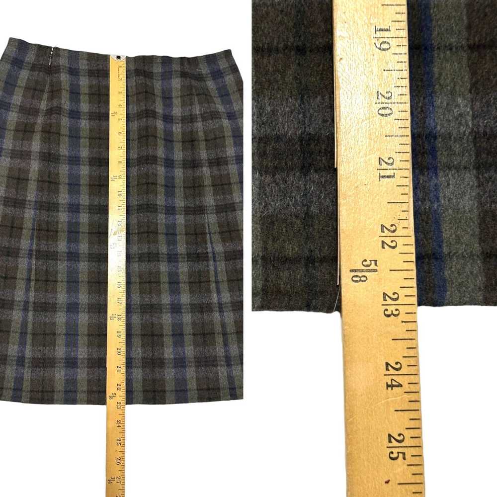 Prada Prada Plaid Wool/Angora Straight Skirt, Siz… - image 12