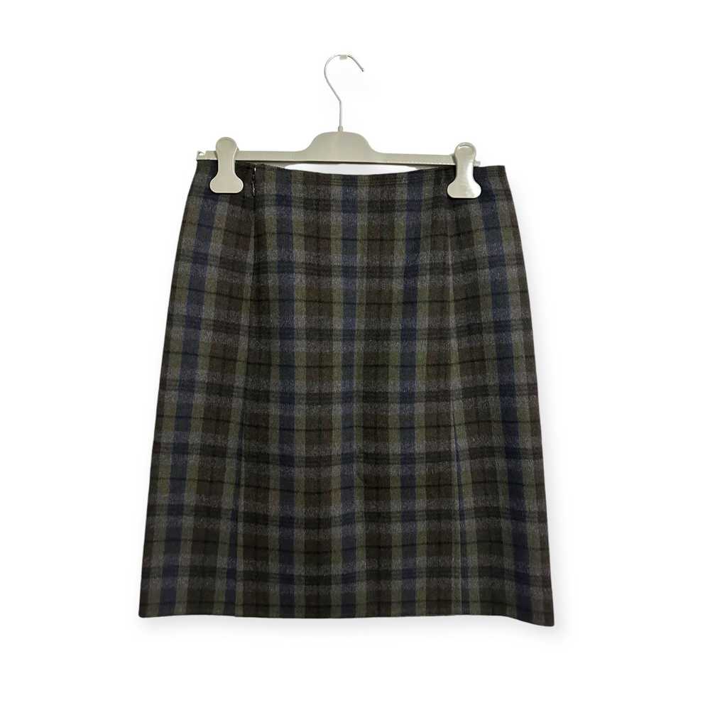 Prada Prada Plaid Wool/Angora Straight Skirt, Siz… - image 2