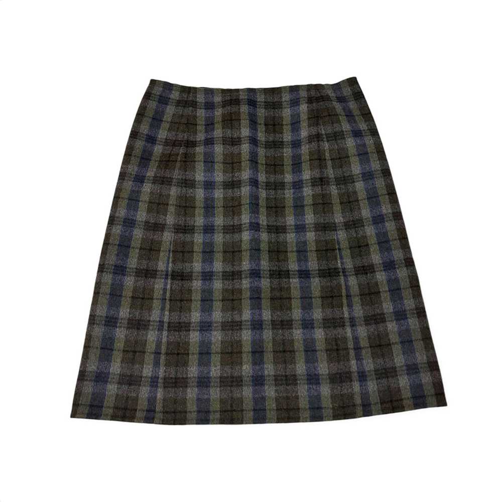 Prada Prada Plaid Wool/Angora Straight Skirt, Siz… - image 4