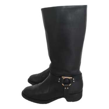 Salvatore Ferragamo Leather biker boots - image 1