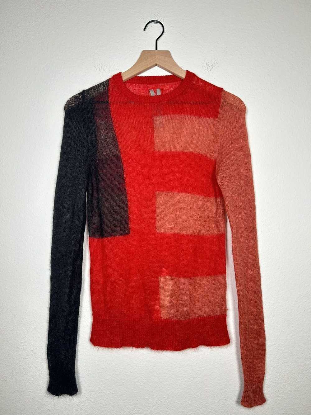 Rick Owens Larry FW19 Mohair Aztec Knit - image 1