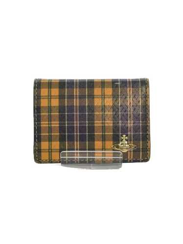 Vivienne Westwood Plaid Leather Coin Wallet