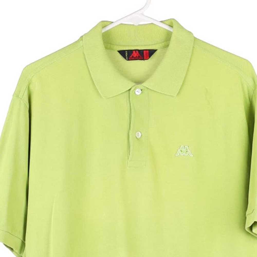 Kappa Polo Shirt - Large Green Cotton - image 3