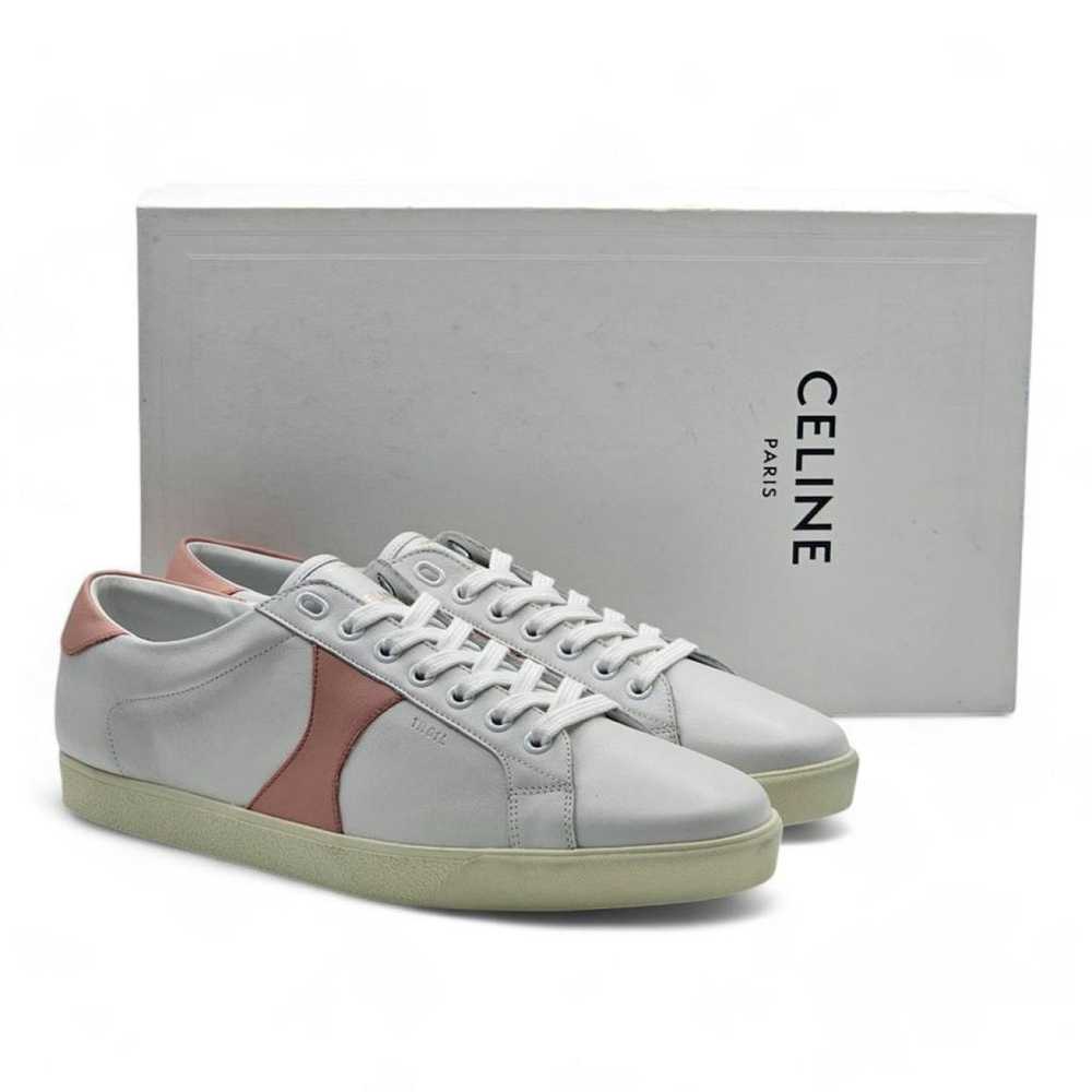 Celine Triomphe leather low trainers - image 3