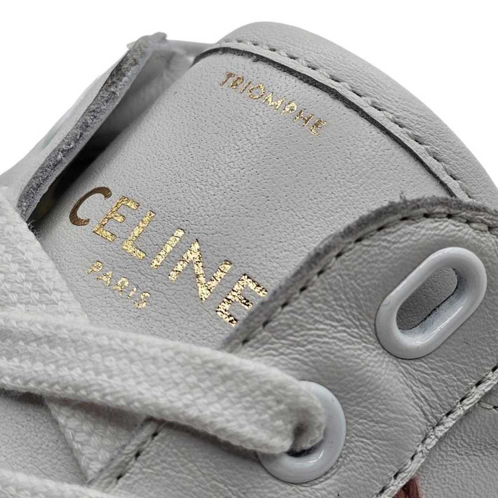 Celine Triomphe leather low trainers - image 7