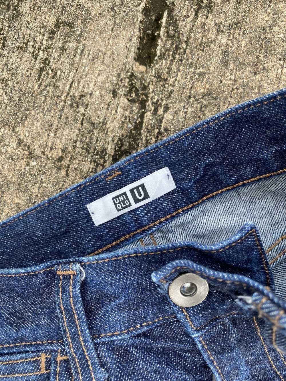 GU × Uniqlo × Vintage Gu Japan Baggy Blue Denim P… - image 7