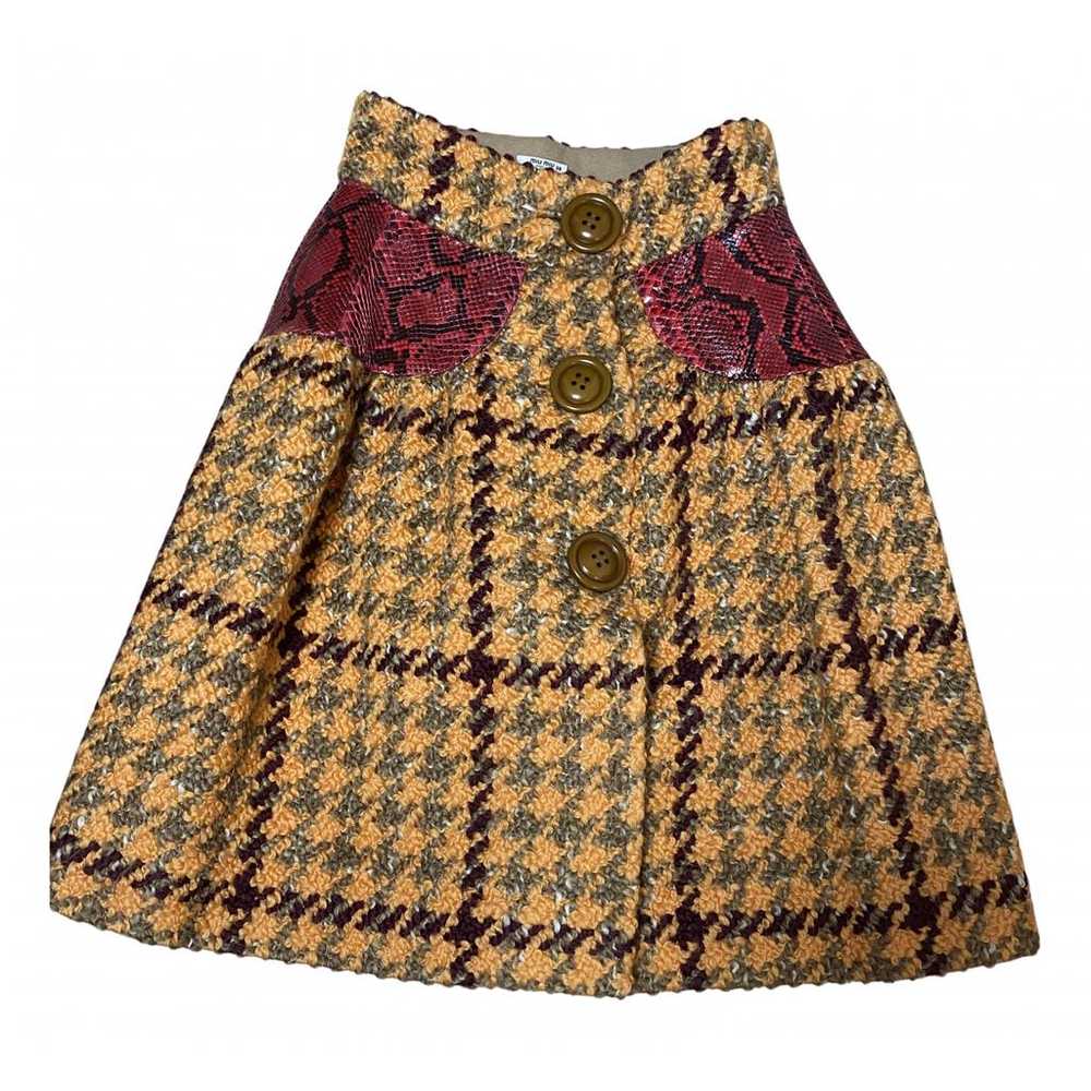 Miu Miu Tweed mid-length skirt - image 1