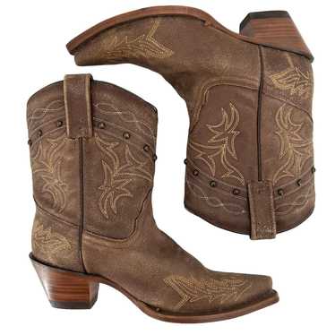 Corral Corral Boots Women's 8M Brown Suede Leather