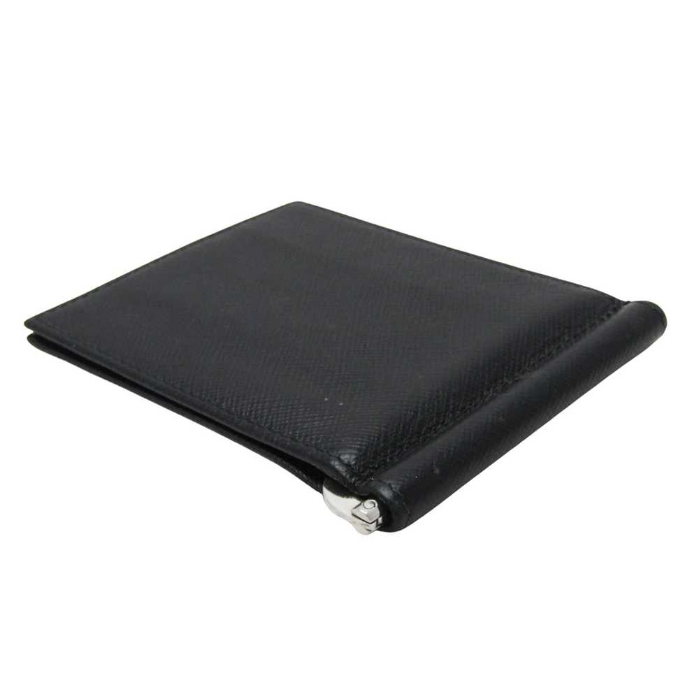 Prada Saffiano Black Leather Wallet (Pre-Owned) - image 2